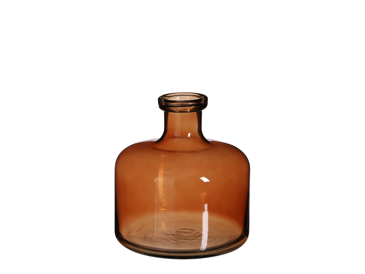 בקבוק זכוכית ראגל חום - 21.5X20 ס''מ | משתלות יגור